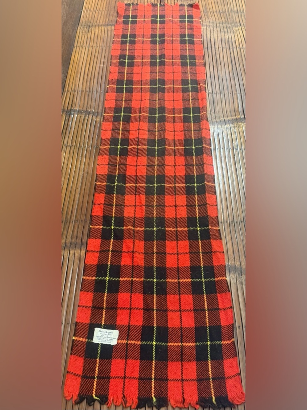 Vintage Acrylic Neck Scarf 48”